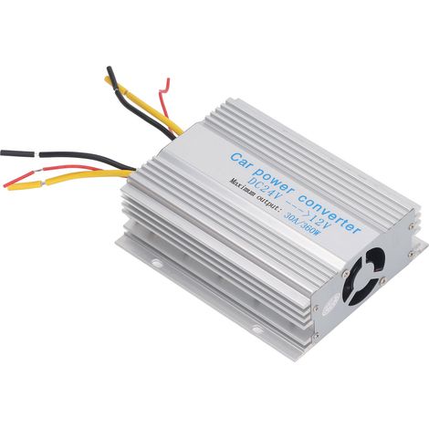 Convertisseur de puissance pour voiture 24 V CC vers 12 V CC, 30 A, 360 W, étanche IP68, transformateur abaisseur de sécurité pour voiturette de golf, voiture ou camion. (1/5)