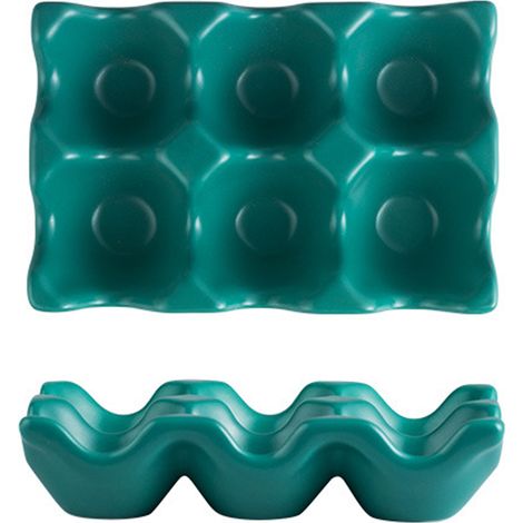 Boîte de Rangement Œufs Céramique pour Réfrigérateur, Porte-Œufs Écologique Organisateur de Cuisine (1/5)