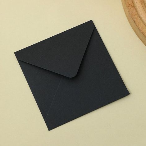 Packung mit 50 quadratischen, farbigen Briefumschlägen Schlichtes Design, vielseitig verwendbar Handgefertigte Umschläge für Grußkarten und Gesch (1/5)