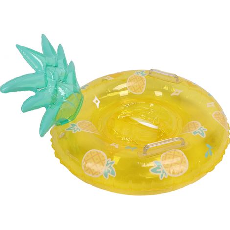 Anneau flottant bébé PVC renforcé, bouée siège éponge et poignée pour piscine enfants (1/5)