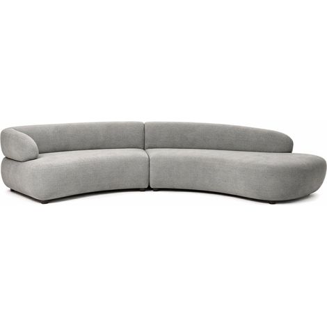 Sofa Madera Poliester 353X100X68 Gris (1/4)