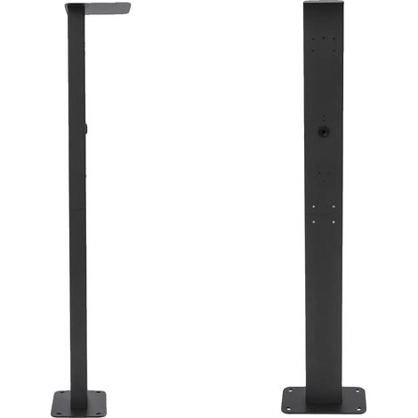 Poste de montaje para estación de carga de vehículos eléctricos, material duradero, aplicación versátil, color negro. (1/2)