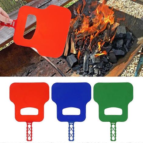 Souffleur manuel à manivelle pour barbecue, outil de ventilation pour barbecue, support de combustion pour la cuisson en extérieur, 32 x 21 cm (1/4)