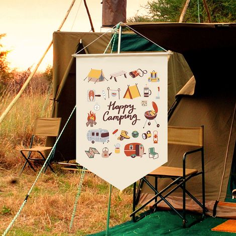Drapeau de Jardin Décoratif en Polyester Imperméable, Idéal pour Camping et Pique-nique 30x45cm LY022 (1/5)