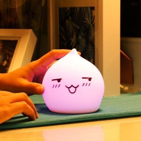 Lampada da comodino a LED in silicone sensibile al tocco con design a goccia - ONEVER (1/2)