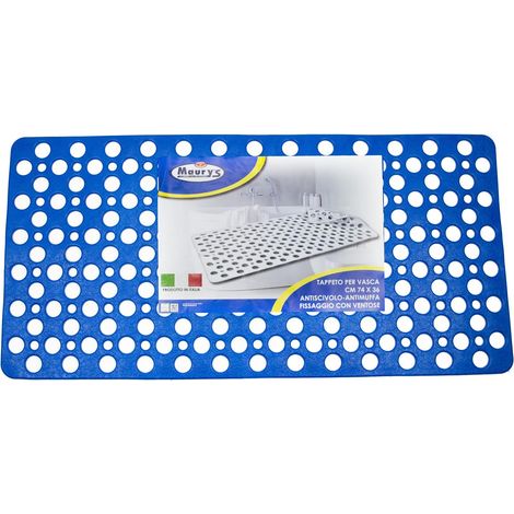 MAURY'S TAPPETO VASCA 74X36CM BLU (1/5)