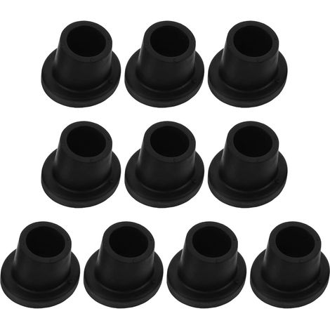 de 10 embouts antid rapants en caoutchouc noir de 25 mm pour (1/5)