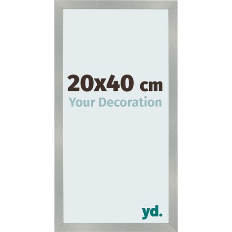 yd. - Cadre photo 20x40 - Aluminium Brosse - MDF - Bologna (1/5)