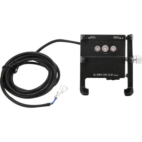 Chargeur pour moto/vélo électrique, support de navigation pour téléphone en alliage d'aluminium, type anneau de fixation