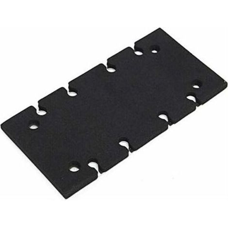 Plaque de base pour ponceuse Makita BO3700 BO3710 BO3711 – Aluminium et éponge – Longueur 183mm. largeur 90mm. épaisseur 7mm (1/5)