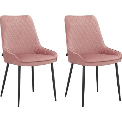 Maya-Chaise de salle à manger Pack 2 Rose (1/5)