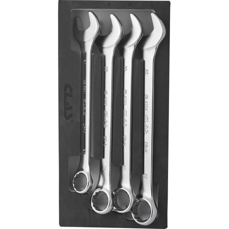 Insert 4 clés mixtes 27, 29, 30 et 32mm CrV DIN ISO 3113 - OS 4200 - CLAS Equipements (1/2)