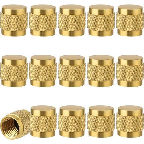 Bouchons évasés en laiton – 15 pièces 1/4" avec joint torique pour systèmes de climatisation et hydrauliques (1/5)