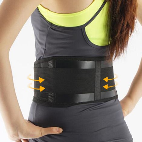 Ceinture de soutien lombaire auto-chauffante et réglable à fermeture auto-agrippante (L) (1/5)