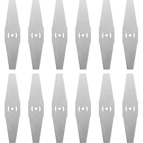 12 Lames de coupe-bordures en métal, Lames de remplacement pour coupe-bordures électriques, Accessoires de débroussailleuse, Lames de tondeuse (1/5)
