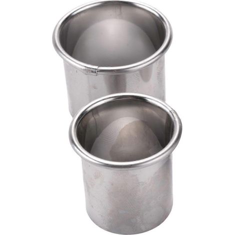 Ensemble d'emporte-pièces pour biscuits, cercles à pâtisserie ronds en acier inoxydable, 12 pièces, avec boîte ronde pour beignets. (1/5)