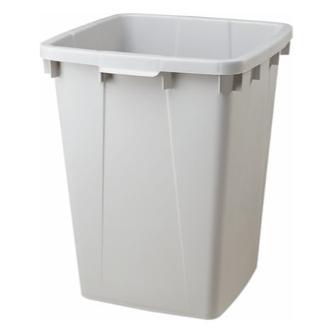Graf – Poubelle tri sélectif 90L – Rectangulaire grise – Résistante aux chocs – Empilable – Dimensions 60x51x49 cm