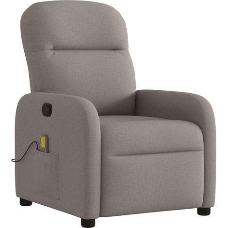 Maison Exclusive - Massagesessel Taupe Stoff