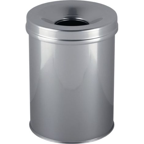 Durable Cestino per Carta Argento 15 Litri Sicuro (1/4)