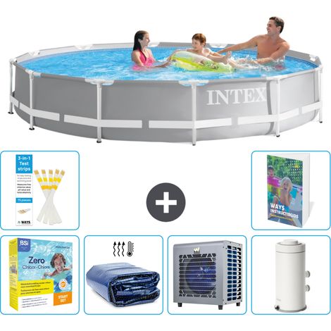 Intex Piscina Prism Frame Redonda - 366x76 cm - 7-piezas  S157 (1/5)