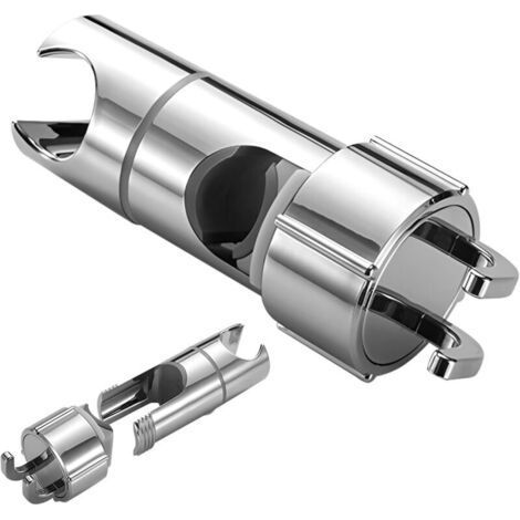 Support de Douche Sans Perçage, Pommeau de Douche Réglable 16-27mm, Fixation Chromée Rotative à 360° (1/5)