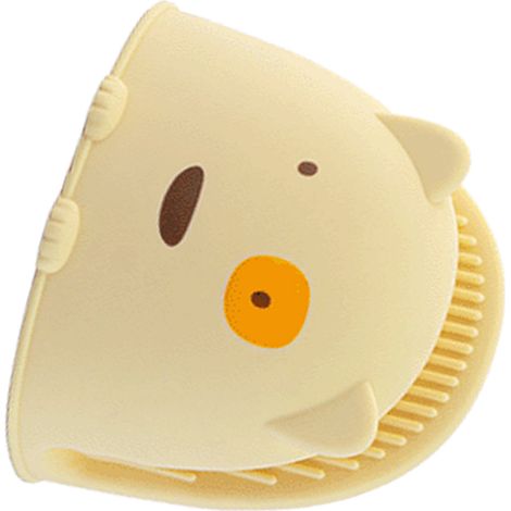 Zerodis Mini Silikon-Handschuhe, niedlich, hitzebeständig, für Küche und Kochen - für Kinder und Erwachsene geeignet (Gelb). (1/5)