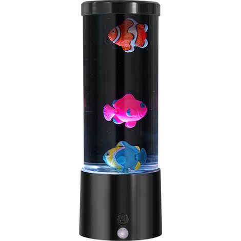 Lumière de poisson clown colorée avec télécommande, lumière sensorielle relaxante pour enfants et adultes, veilleuse d'ambiance (1/5)