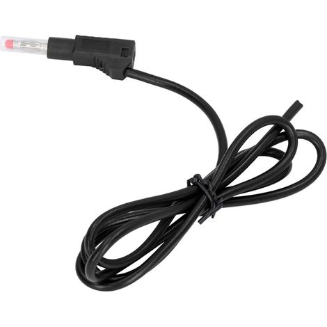 Cordon de test banane 4mm pièces en laiton gaine PE 32A 1000V lot pour essai électrique Noir (1/5)
