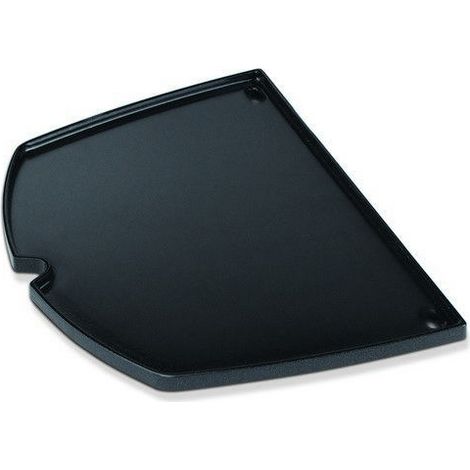 Plancha en fonte pour barbecue Weber Q300/Q3000 – Compatible avec Q3200 – Évacuation des graisses intégrée – Cuisson uniforme des aliments