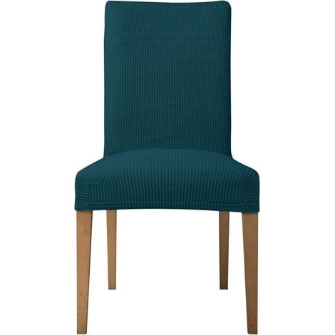 Stuhlhussen 6 Stück, elastische Jacquard-Spannbezüge, bi-elastisch, olivgrün (1/5)