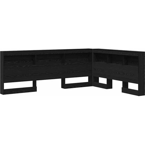Maison Exclusive - Tête de lit de rangement Chêne noir 160 cm Bois d'ingénierie