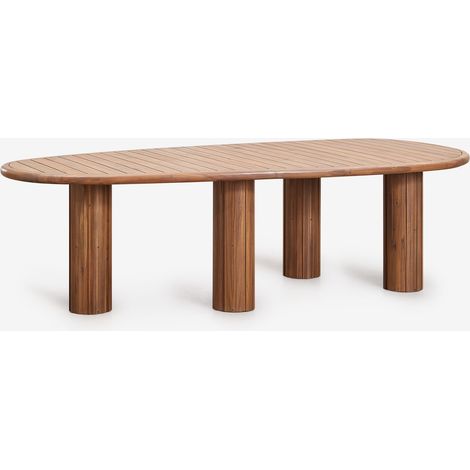 SKLUM Ovaler Esstisch aus Akazienholz Ginara  &x2194&xFE0E 260 cm            Akazie Braun                      (1/5)