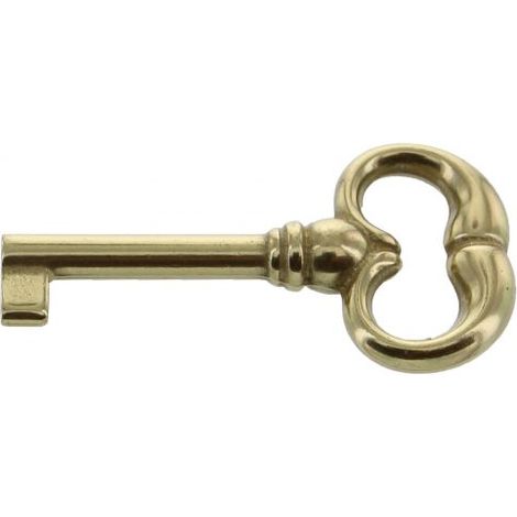 CHIAVE P/MOBILI 33730 35X62 MM OTTONE LUCIDO 25 PZ