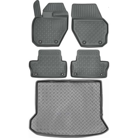 Juego de alfombrillas para coche y alfombrilla para maletero para Volvo XC60 I SUV de 2008 a 2017.