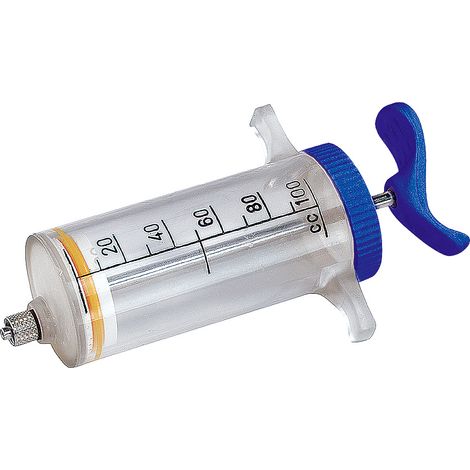Seringue luer lock 100 ml – Usage multiple – Embout stérilisable à froid – Pour animaux de la ferme – Demaplast
