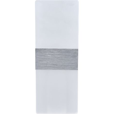 Applique murale LED 6W en acrylique, éclairage 360° haute luminosité, protection contre les intempéries, pour chambre, cantine, 90-265V, argent (1/5)