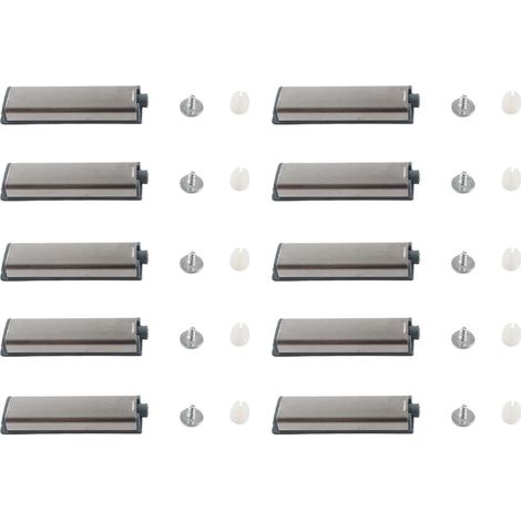 10 pièces de loquet magnétique pour porte d’armoire en acier inoxydable, type tactile, avec rebond réglable (1/5)