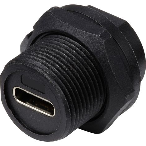 USB-C® 3.0 Buchse für die rückseitige Montage (mit Gewinde) TC-E10T-FT3-PPF TC-13543612 TRU COMPON (1/4)