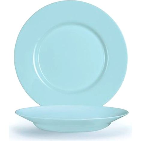 LUMINARC vajilla 18 piezas plumi paradise azul , Vajilla 18 piezas Plumi Paradise azul. -Marca: Luminarc. -Vajilla de vidrio opal azul. -18 piezas. Composición: 6 platos llanos, 6