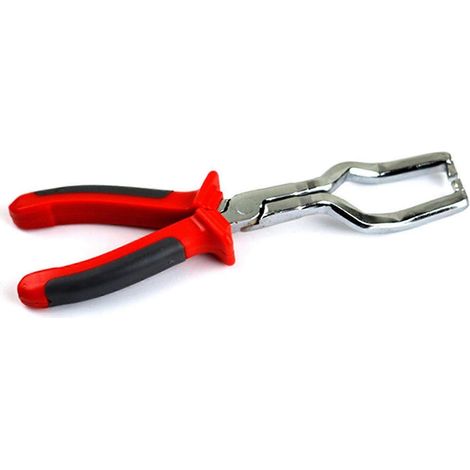 Pince pour conduite de carburant, poignée antidérapante en PVC, acier allié, rouge, pour déconnexion et démontage de tuyaux, pour la réparation automobile