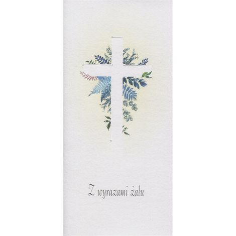 Kondolenzkarte DL KON02 - Kreuz