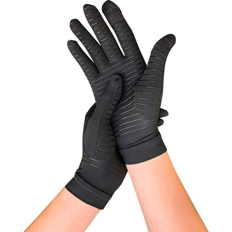 Gants de compression avec doigts en cuivre pour soulager les douleurs arthritiques, gants de compression pour la frappe au clavier pour hommes, gants complets pour l'arthrite pour femmes, gants de com (1/5)