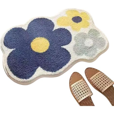 Tapis De Bain pour Salle De Bains, Tapis Salle De Bain Lavable en Machine, Grattoir Pieds Sol Douche Accessoires pour Gymnase Dortoir Hôtel