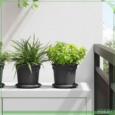 Plateau à fleurs - FAFEICY - 42020320 - Rond Ø14 cm - Plastique - Pack 24 (1/5)
