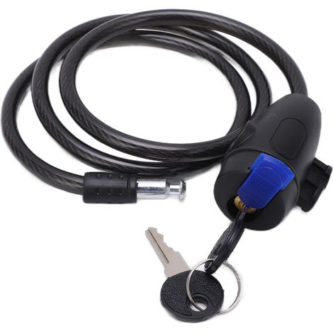 Antivol de vélo VTT avec fil métallique et anneau, accessoires pour vélo (1/5)
