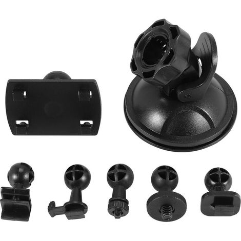 Support de caméra embarquée à ventouse pour voiture, avec 6 adaptateurs différents, rotation à 360°. (1/5)