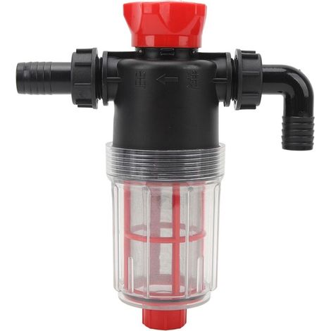 Crépine de Pompe à Eau avec écran en Acier Inoxydable de 60 Mailles, Filtre de Canalisation à Haut Débit, Conception Transparente pour Pompes à Eau de Jardin (Interface 25 mm) (1/5)
