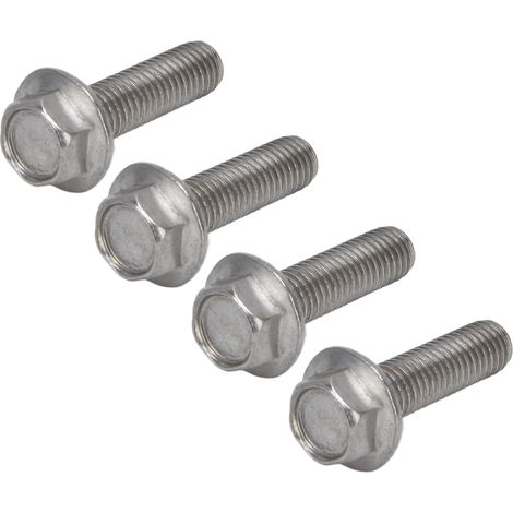 Vis à tête hexagonale à collerette M10x1.5 Acier Inox A2-70 avec Joint - Lot de 20 vis DIN 6921