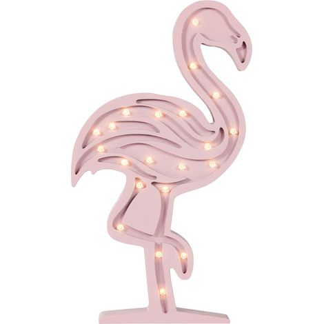 Litecraft Glow Flamingo Table Lamp LED Children's Lighting - Pink (1/5)