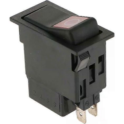 DC12V-24V 2-PIN EIN/AUS-Wippschalter mit roter Kontrollleuchte, passend für LKW und PKW – JXLGV (1/5)